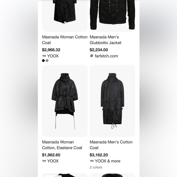 masnada Asymmetrical Polymide Long Black Hooded Puffer Coat - Made in Italy - Picture 15 of 15